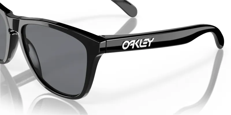 Oakley Frogskin Sunglasses Polished Black/Grey-5