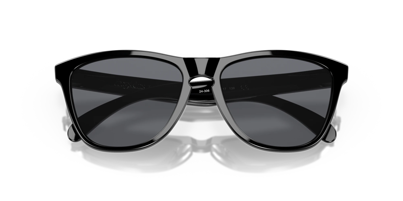 Oakley Frogskin Sunglasses Polished Black/Grey-4
