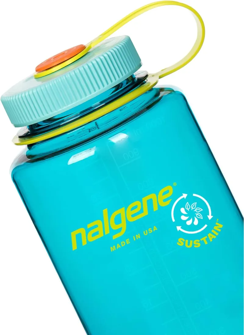 Nalgene Wide Mouth Sustain Tritan 50% Recycled 1L Bottle Cerulean-4