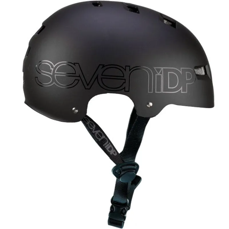 7iDP M3 BMX Helmet Matte Black/Gloss Black-1