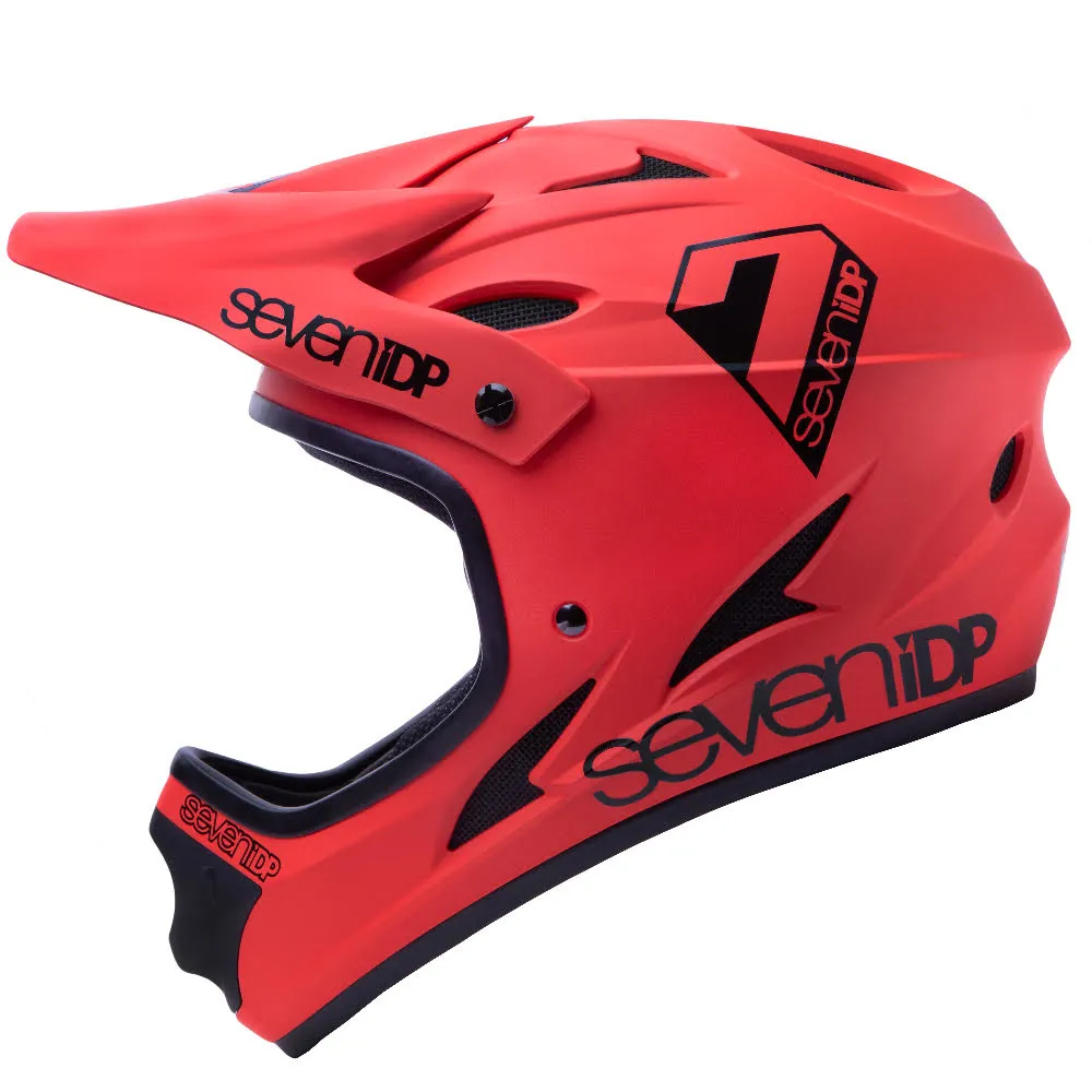 Image of 7iDP M1 Fullface MTB Helmet Red/Black