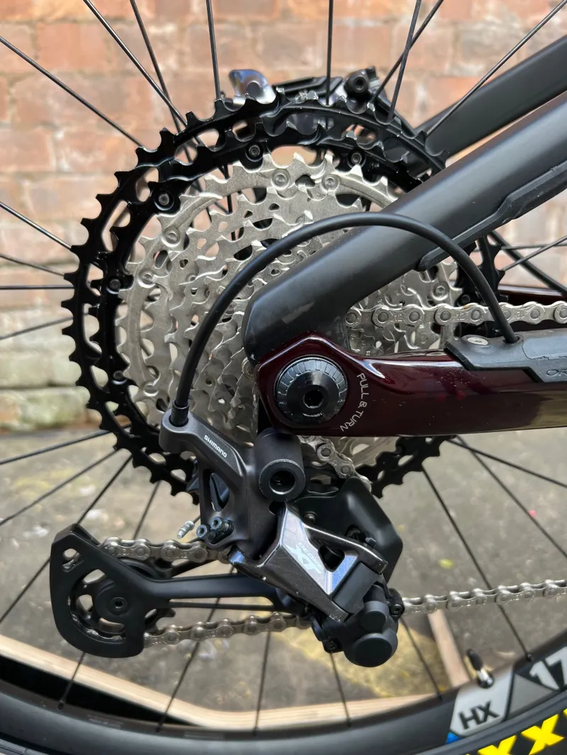 2nd Hand Orbea Wild FS M-Team XL Electric Mountain Bike Red/Carbon-7