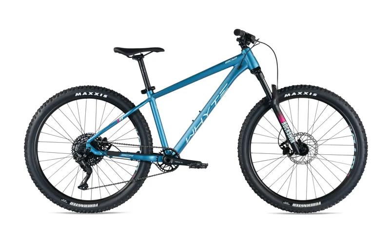 Whyte 802 Compact v4 Deore 10Spd Hardtail MTB 2023 Light Blue/Magenta-1