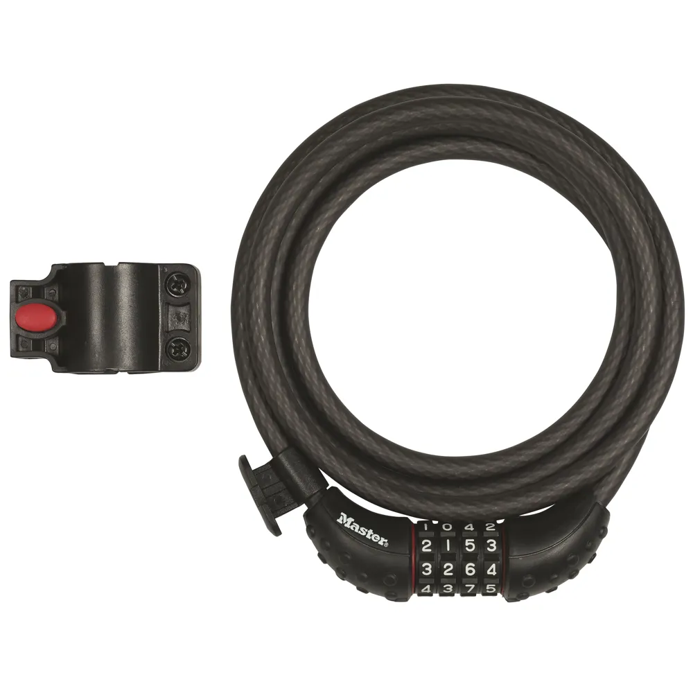 Masterlock Master Lock Cable Combination Lock 10mm x 1.8m Black