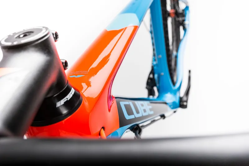 Cube Reaction GTC Race Hardtail Mountain Bike 2017 Blue/Orange/Black-9