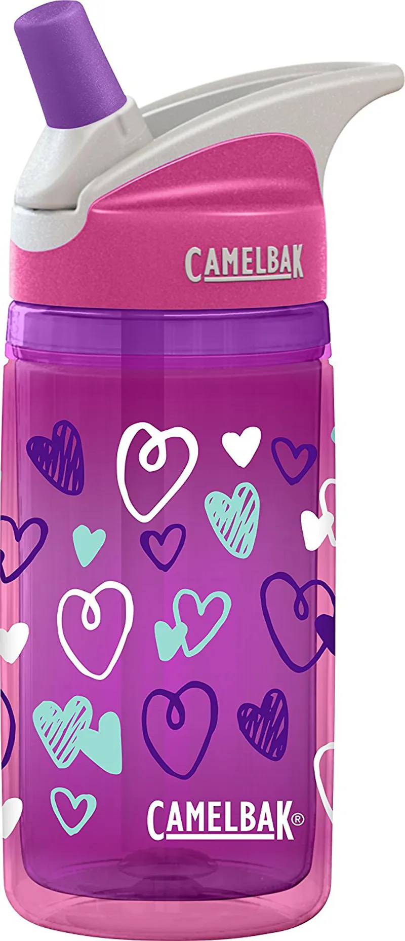 Camelbak Eddy Kids Insulated Bottle 400ml Pink Hearts