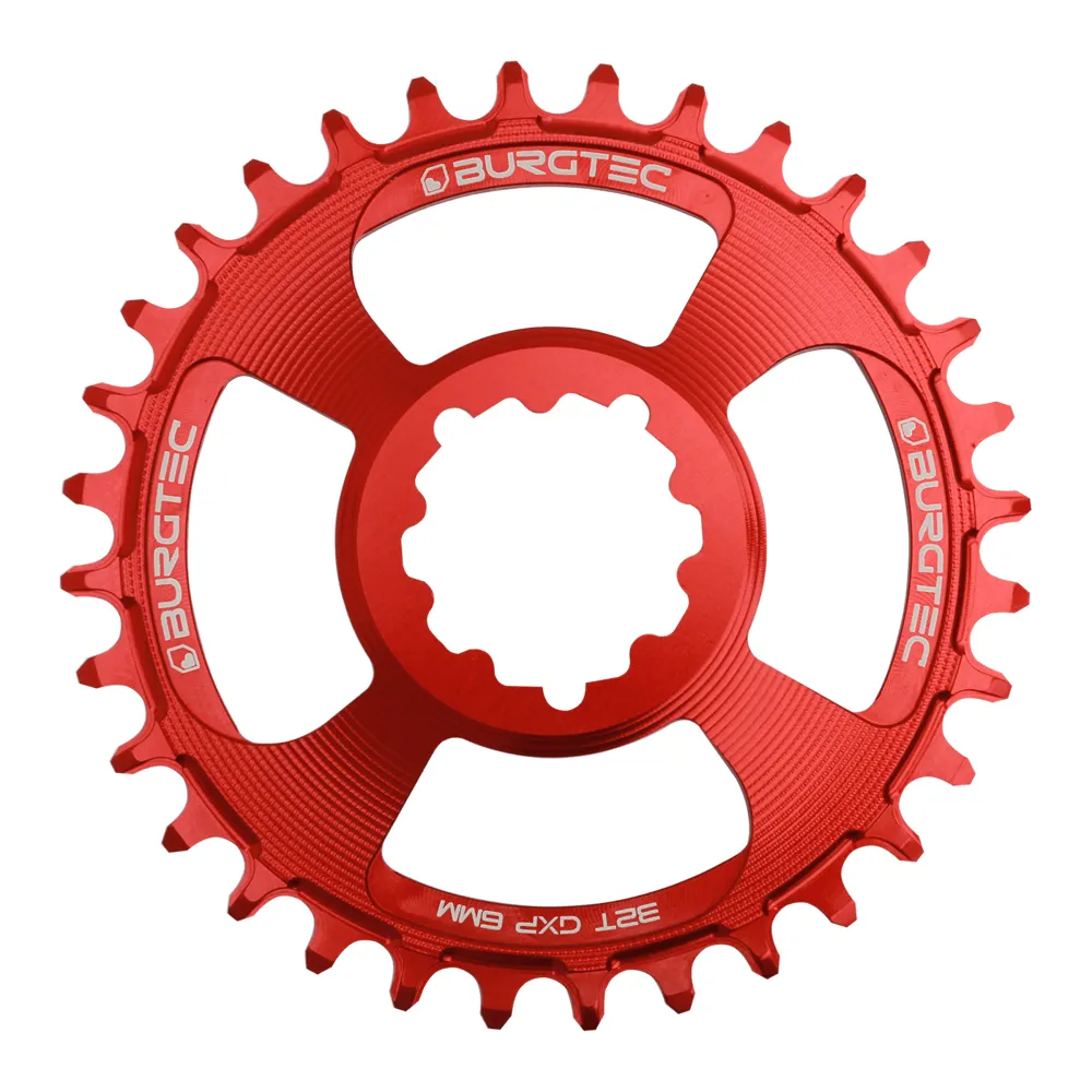 Burgtec Burgtec ThickThin GXP 6mm Offset Chainring Red