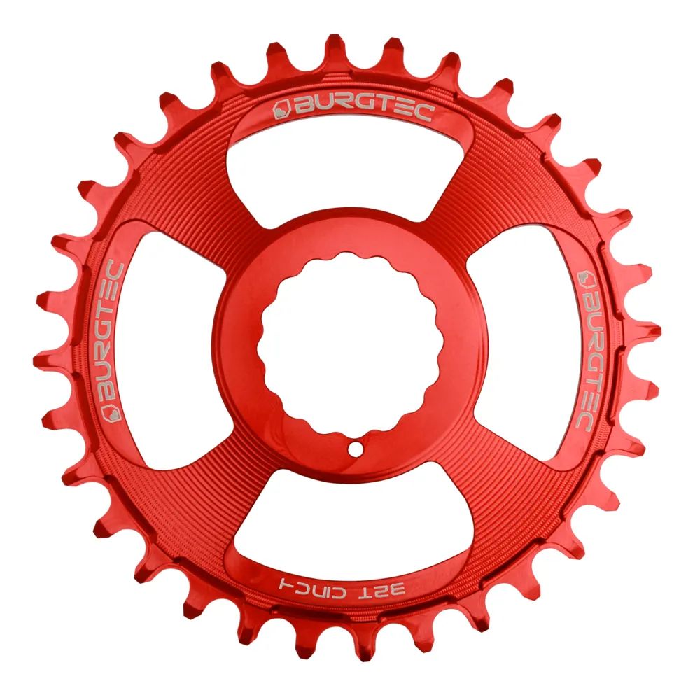 Image of Burgtec ThickThin Cinch Chainring Red