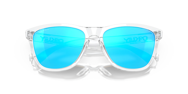 Oakley Frogskin Sunglasses Crystal Clear/Prizm Sapphire-5