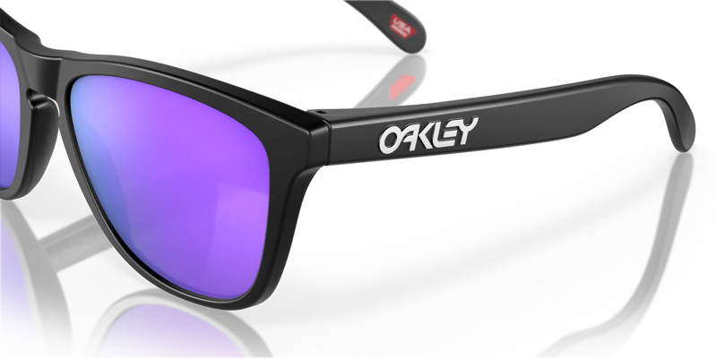 Oakley Frogskin Sunglasses Matte Black/Prizm Violet-5