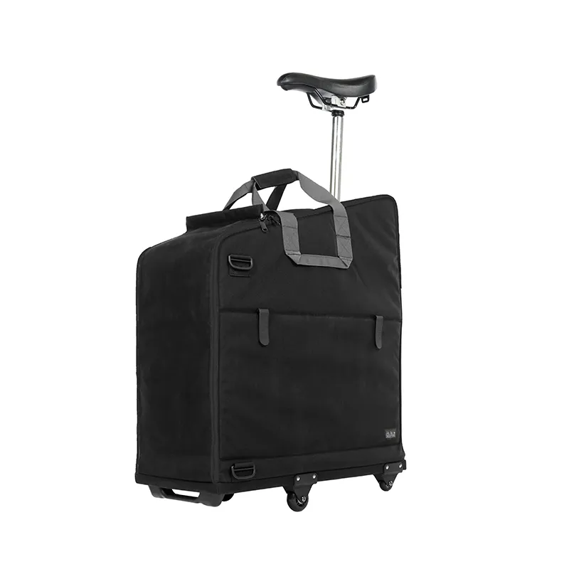 Brompton Padded Travel Bag with 4 Wheels Black-2