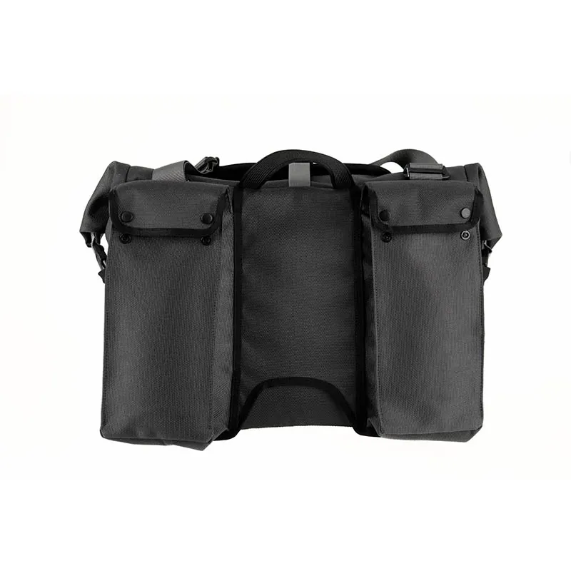 Brompton Borough Roll Top Large Pannier Bag Dark Grey-4