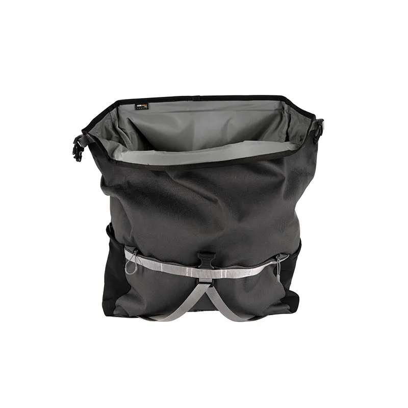 Brompton Borough Roll Top Large Pannier Bag Dark Grey-2