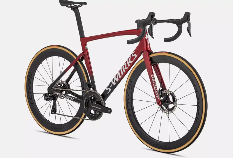 Specialized Sworks Tarmac SL7 Dura Ace Di2 Disc Road Bike Red Tint/BLK-2