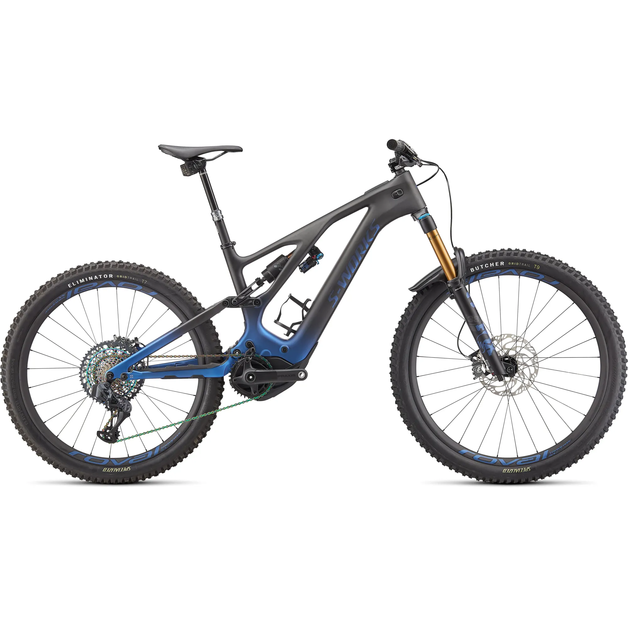 Specialized SWorks Turbo Levo Electric Mountain Bike 2022 Blue Ghost