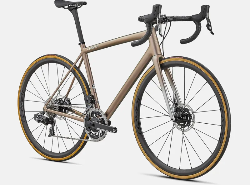 Specialized SWorks Aethos Etap AXS Road Bike 2021 Silver/Red Gold/Chrome-2