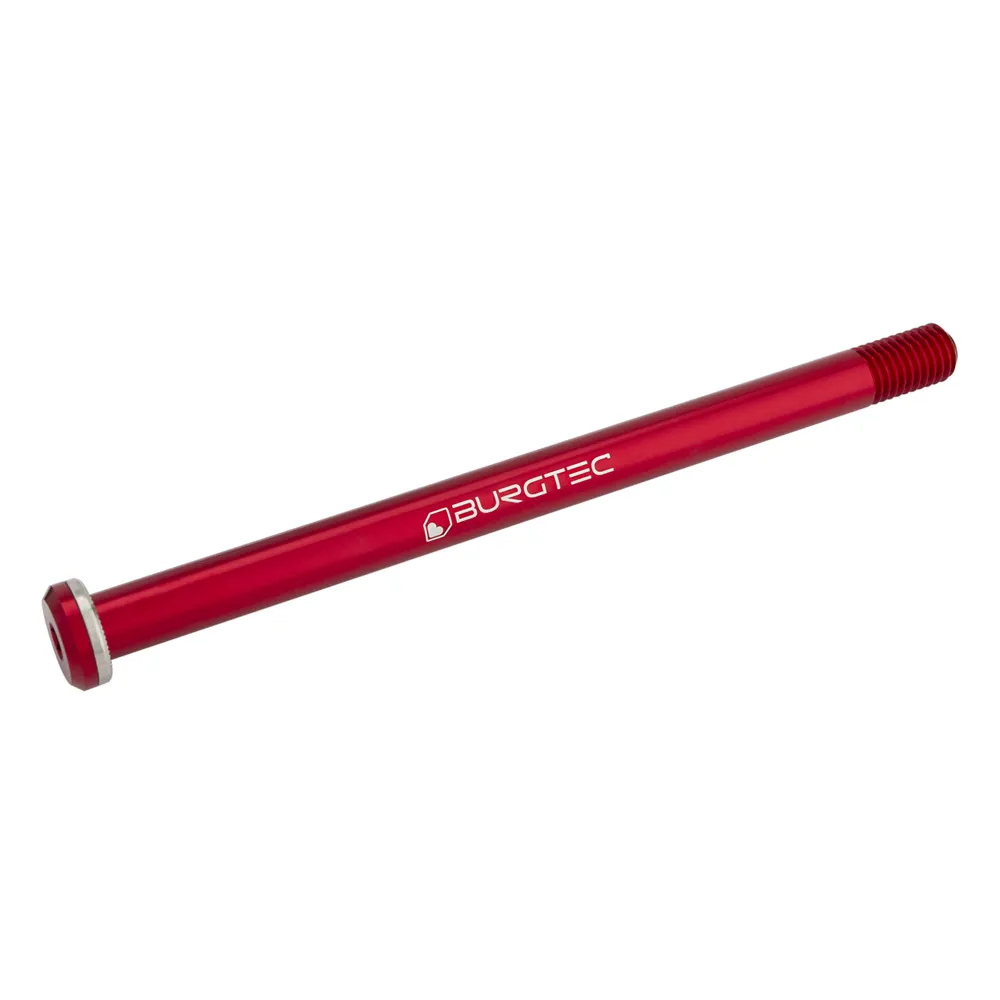 Burgtec Rear Axle 174mm x 12mm 1.75mm Pitch Race Red from Leisure Lakes Bikes