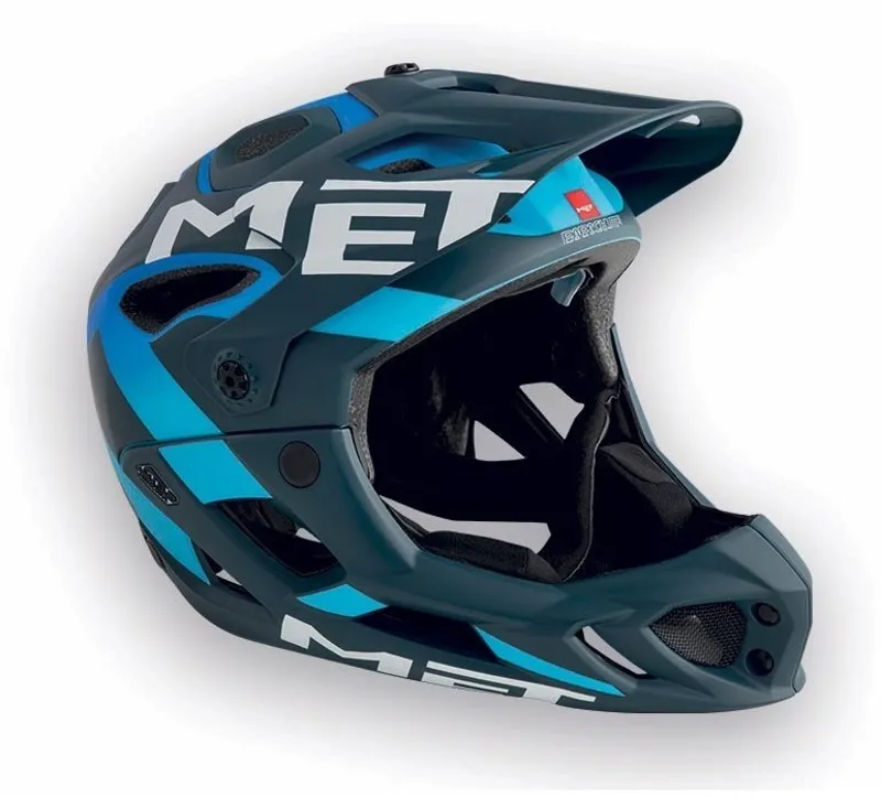 MET Parachute Full Face Helmet BLue/Cyan