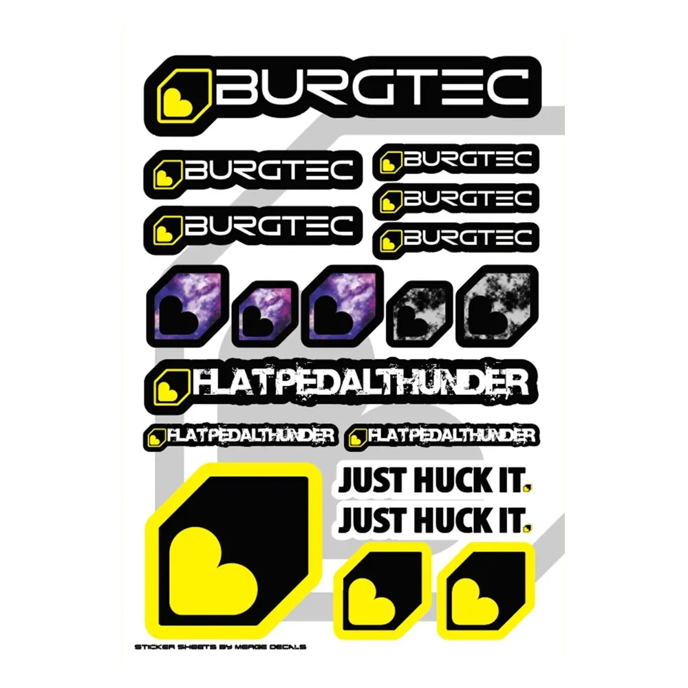 Image of Burgtec Sticker Sheet A4
