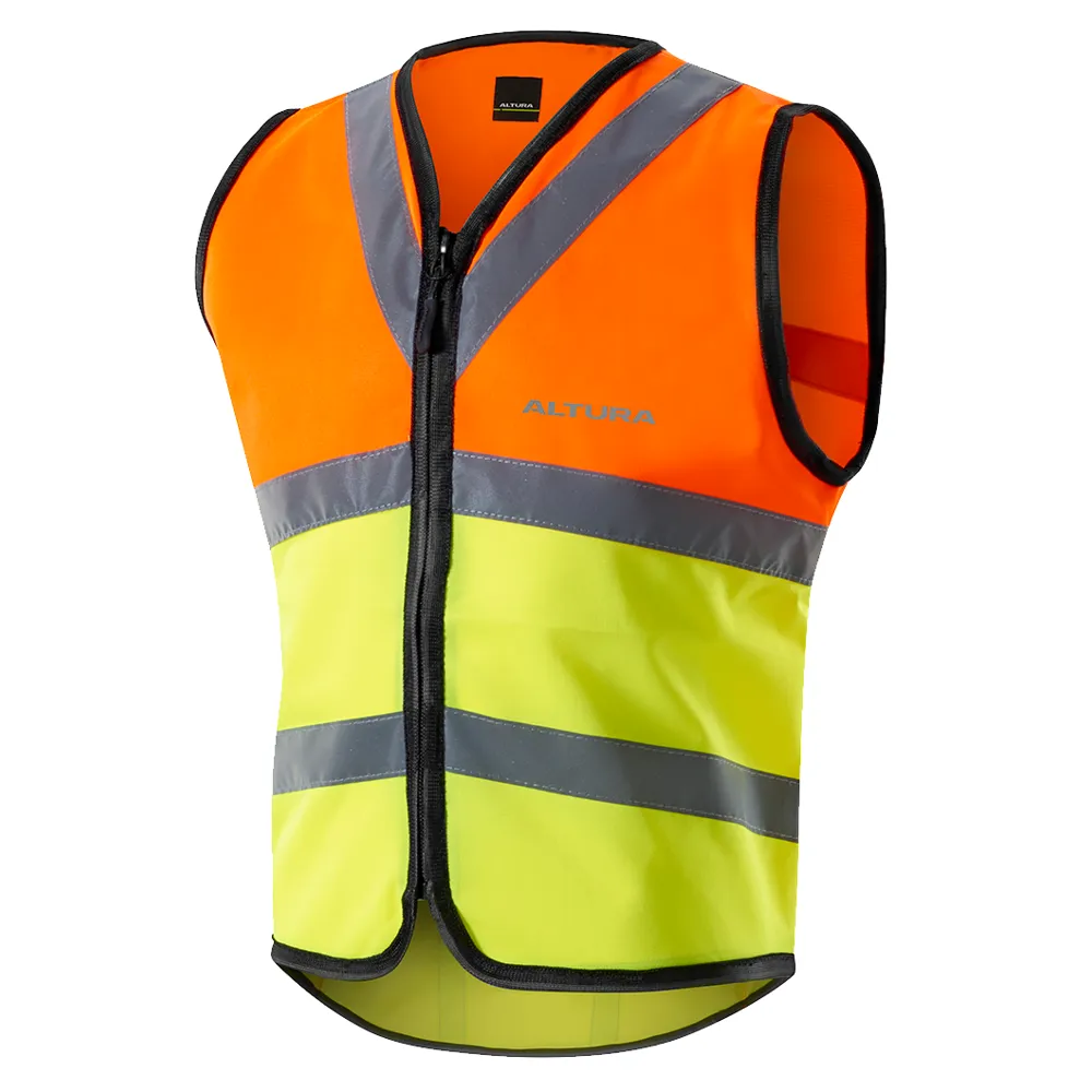 Altura Kids Night Vision Safety Vest Hi-Vis Orange/Yellow from Leisure Lakes Bikes