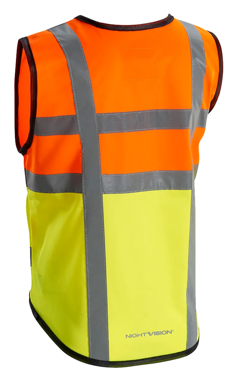 Altura Kids Night Vision Safety Vest Hi-Vis Orange/Yellow-1