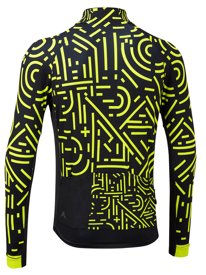 Altura Icon Tokyo LS Road Jersey Lime/Black-1