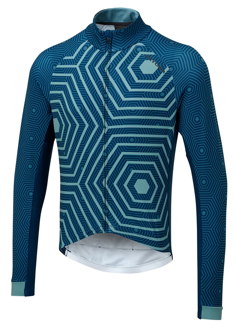 Altura Icon Hex Repeat LS Road Jersey Teal/Blue