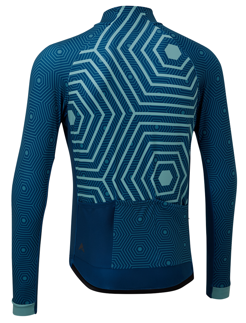 Altura Icon Hex Repeat LS Road Jersey Teal/Blue-1