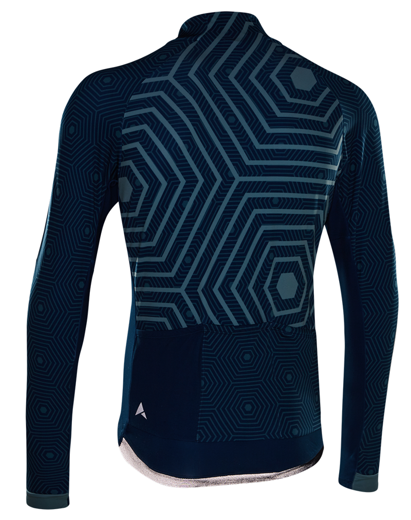 Altura Icon Hex Repeat LS Road Jersey Teal/Blue-2