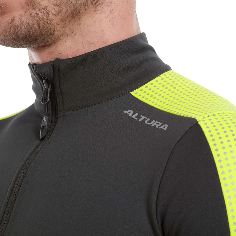 Altura Nightvision Long Sleeve Jersey LIME/CARBON-8