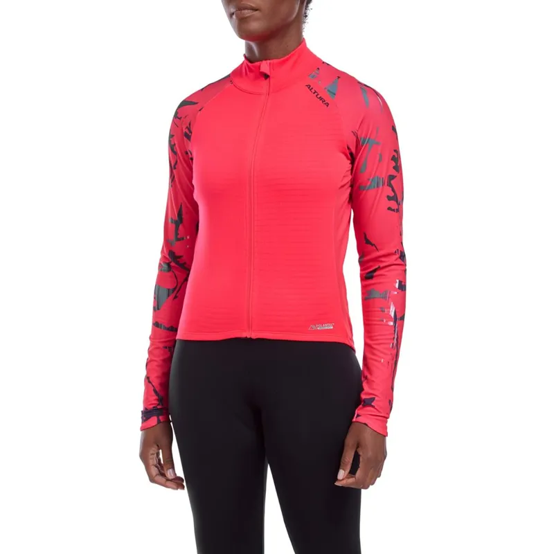 Altura Icon Long Sleeve Women's Windproof Jersey PINK-3