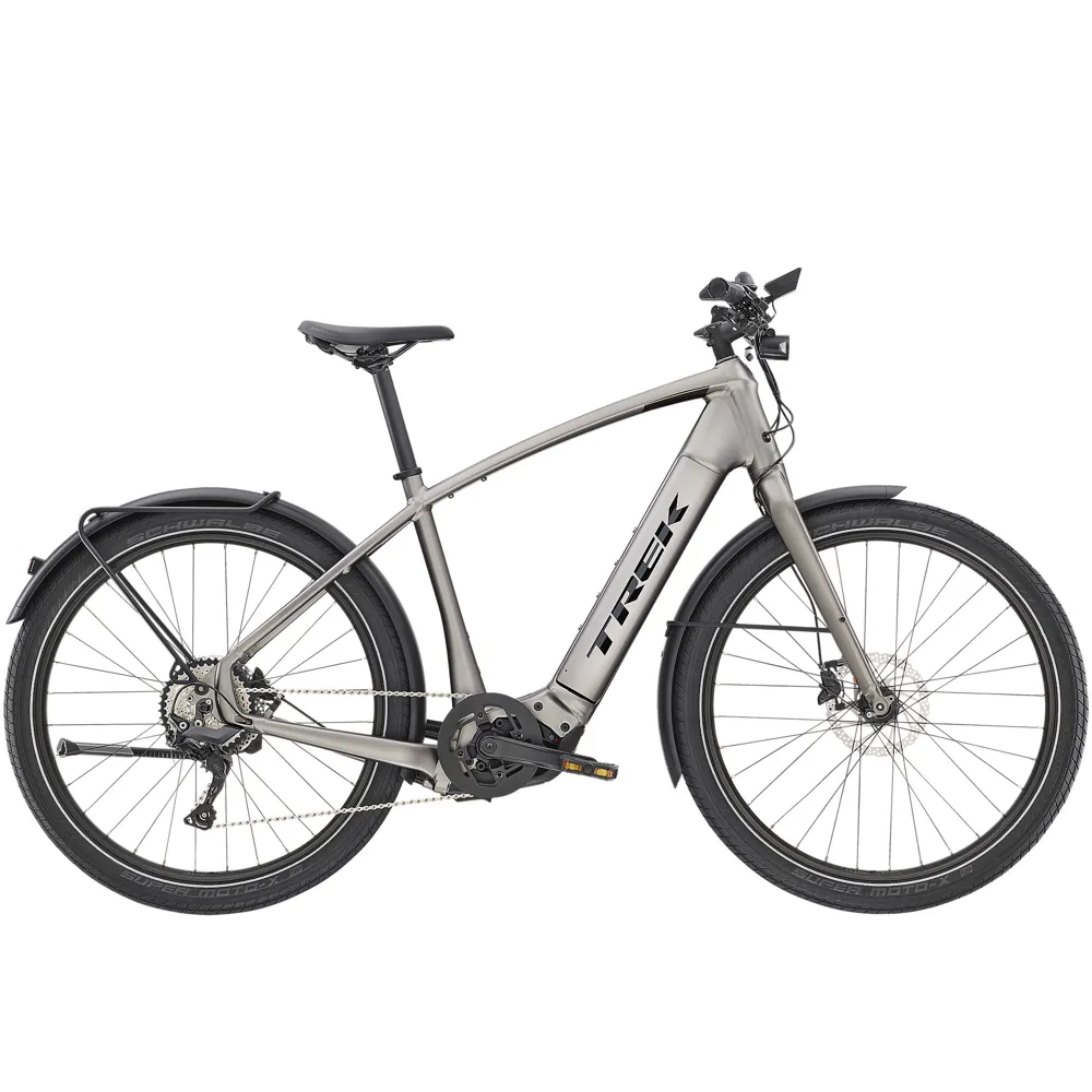 Image of Trek Allant 8 27.5 Electric Commute Bike 2021 Matte Gunmetal