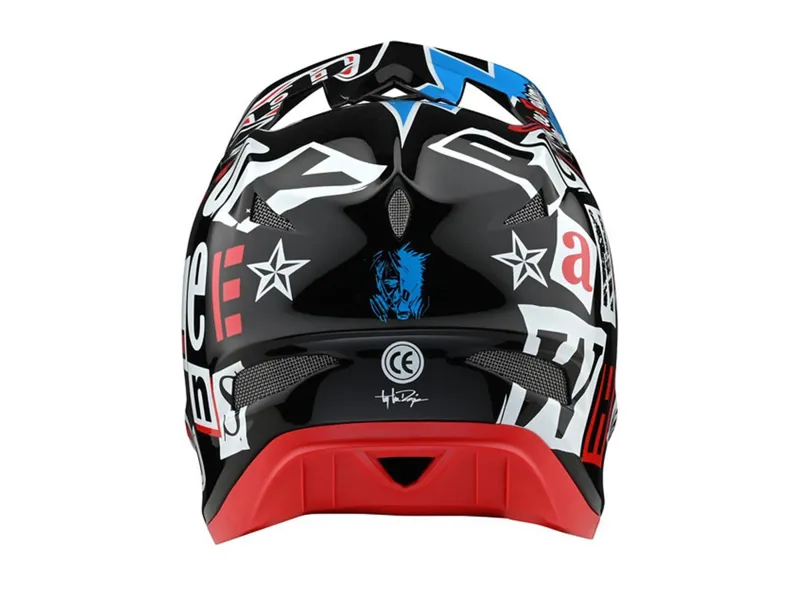 Troy Lee Designs D3 Fiberlite Full Face MTB Helmet Anarchy Black-2