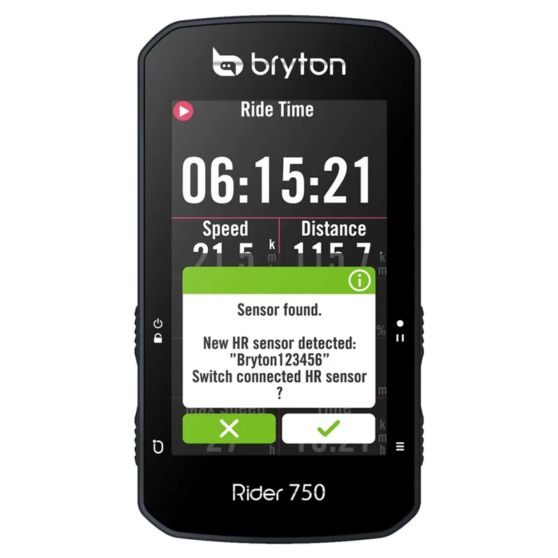 BRYTON Rider 750T GPS Cycle Computer w/ HR/Speed/Cadence Bundle Black-1