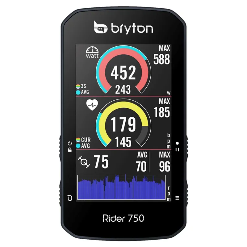 BRYTON Rider 750T GPS Cycle Computer w/ HR/Speed/Cadence Bundle Black-2