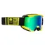 Bell Descender MTB Goggles Crossbones Matte Hi-Vis/Black/Revo Green Mirrored Lens