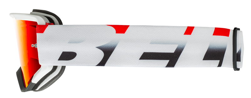 Bell Descender MTB Goggles Victory Matte White/Red/Black/Mirrored Lens Revo Red-2