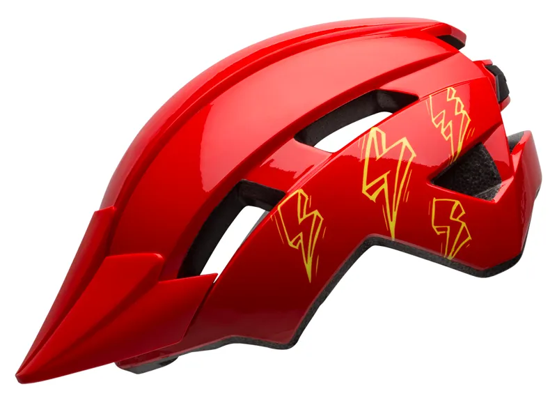 Bell Sidetrack II Kids Helmet 47-54cm One Size Bolts Gloss Red-2