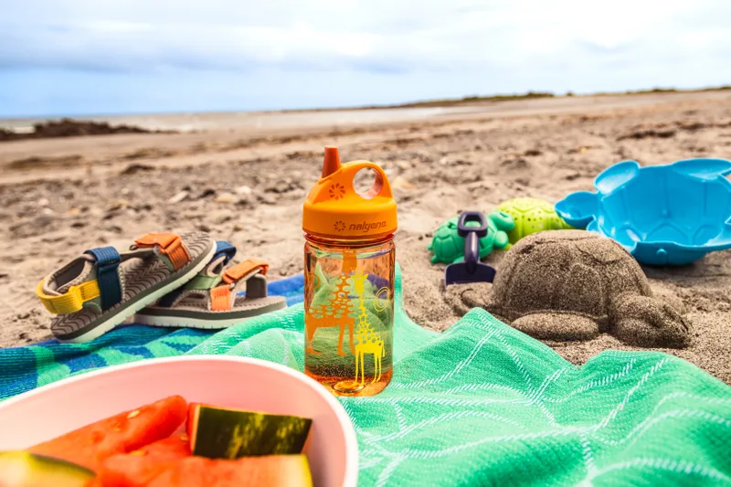 Nalgene Grip-N-Gulp Kids Bottle 12oz/350ml Pink/Purple Mermaid-3