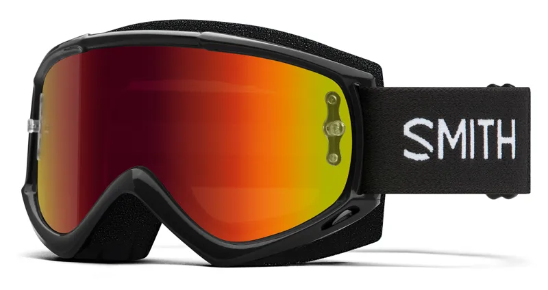 Smith Fuel V.1 Max MTB Goggles Black/Red Mirror Lens