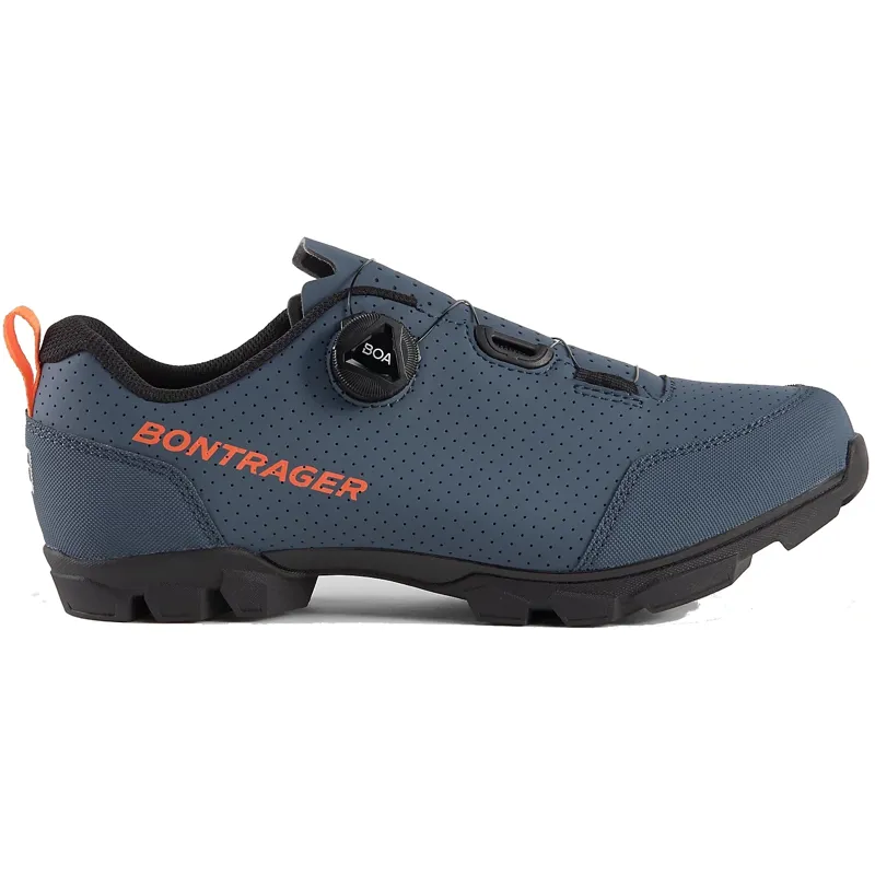 Bontrager Evoke SPD Mountain Bike trail Shoe Blue / Radioactive Orange-1