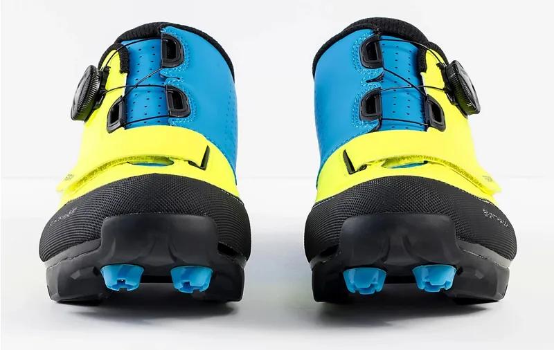 Bontrager Foray MTB Shoes Radioactive Yellow/Waterloo Blue -3
