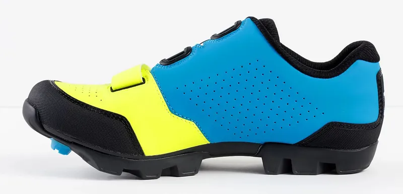 Bontrager Foray MTB Shoes Radioactive Yellow/Waterloo Blue -1
