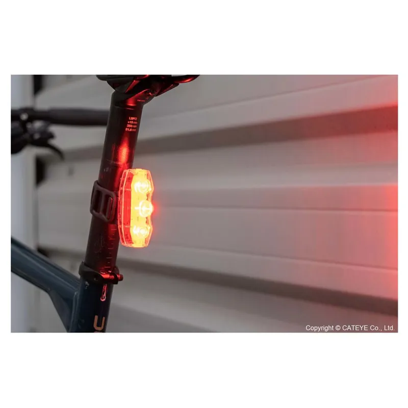 Cateye Viz 300 Rear Bike Light Red-3
