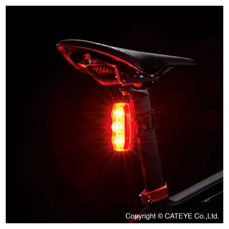 Cateye Viz 300 Rear Bike Light Red-5