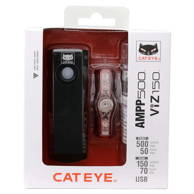 Cateye AMPP 500/Viz 150 Light Set Black-5
