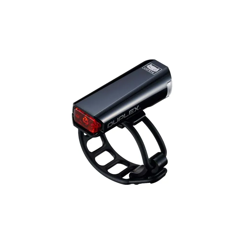 Cateye Duplex Front/Rear Helmet Light Black-2