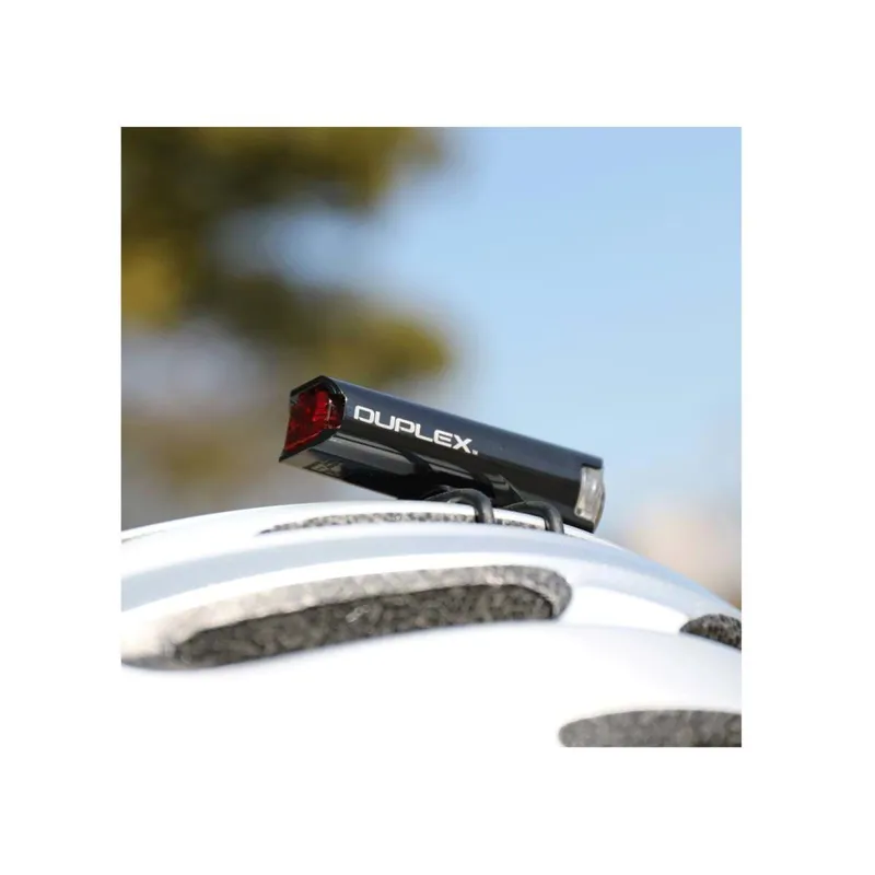 Cateye Duplex Front/Rear Helmet Light Black-7
