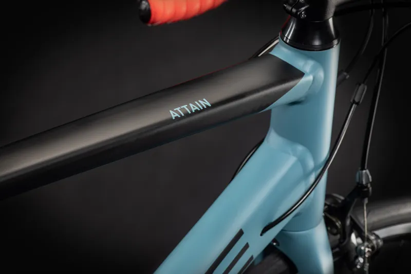 CUBE Attain AL 8 speed Road Bike 2021 Grey/Blue/Red-4