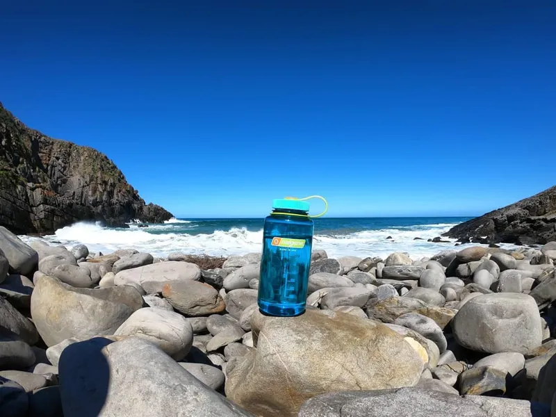 Nalgene Wide Mouth Sustain Tritan 50% Recycled 1L Bottle Cerulean-10